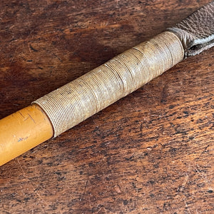A Vintage Riding Crop. Horn handle with white metal cuff. Wooden shaft and a cord bound brown leather tongue. Great condition - SHOP NOW - www.intovintage.co.uk