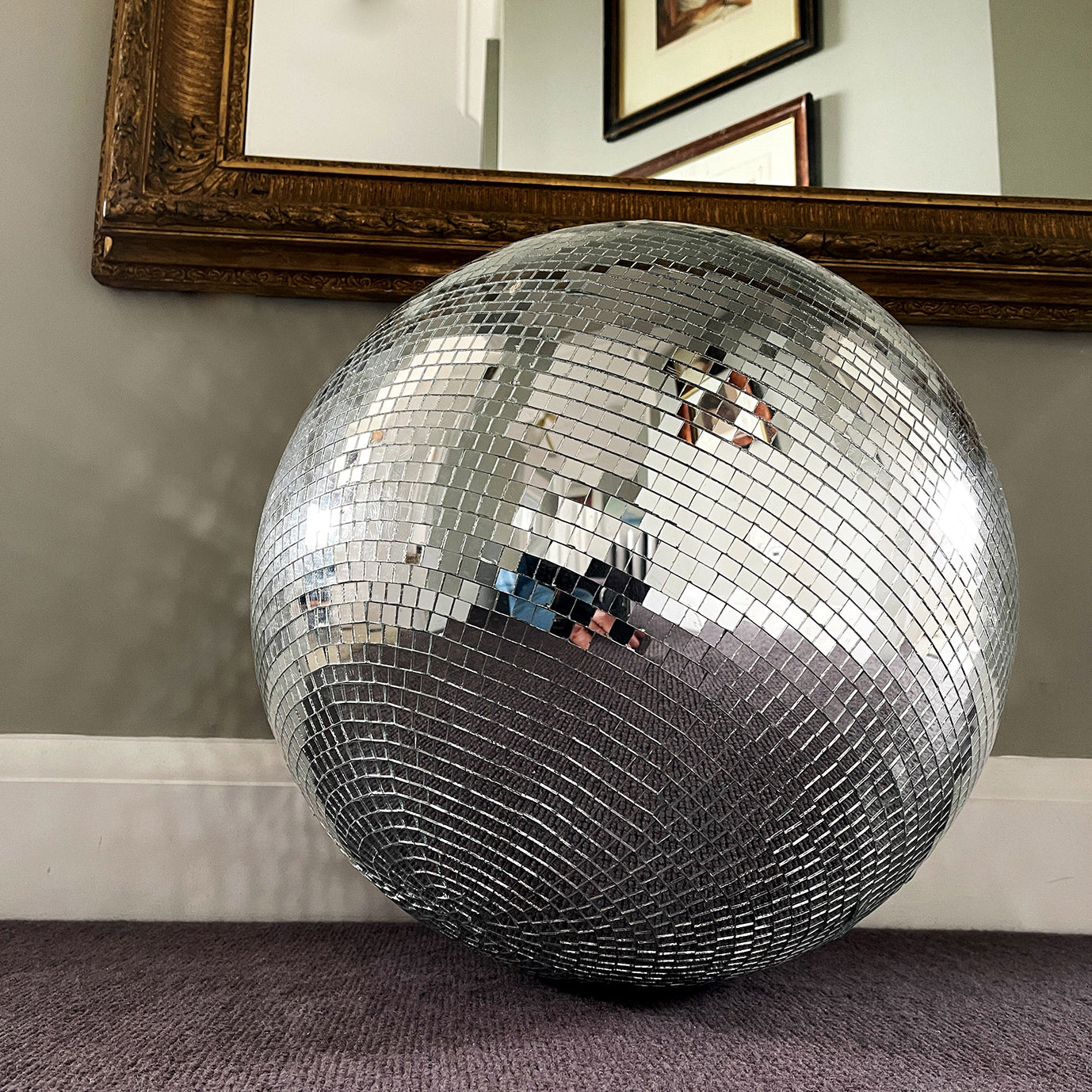 Large Vintage Disco Ball that will light up any room with a dancing extravaganza of 1000's of reflected squares of light creating that ultimate 70's disco feel! - SHOP NOW - www.intovintage.co.uk