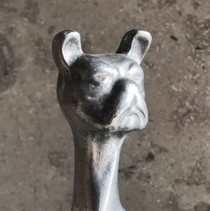 Cool vintage French Bulldog ashtray, probably from the 30's/40's. The pooch sits upright and proud on the edge of the bowl - SHOP NOW- www.intovintage.co.uk
