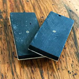 Civil War Era Bone Dominoes with Brass Spinners