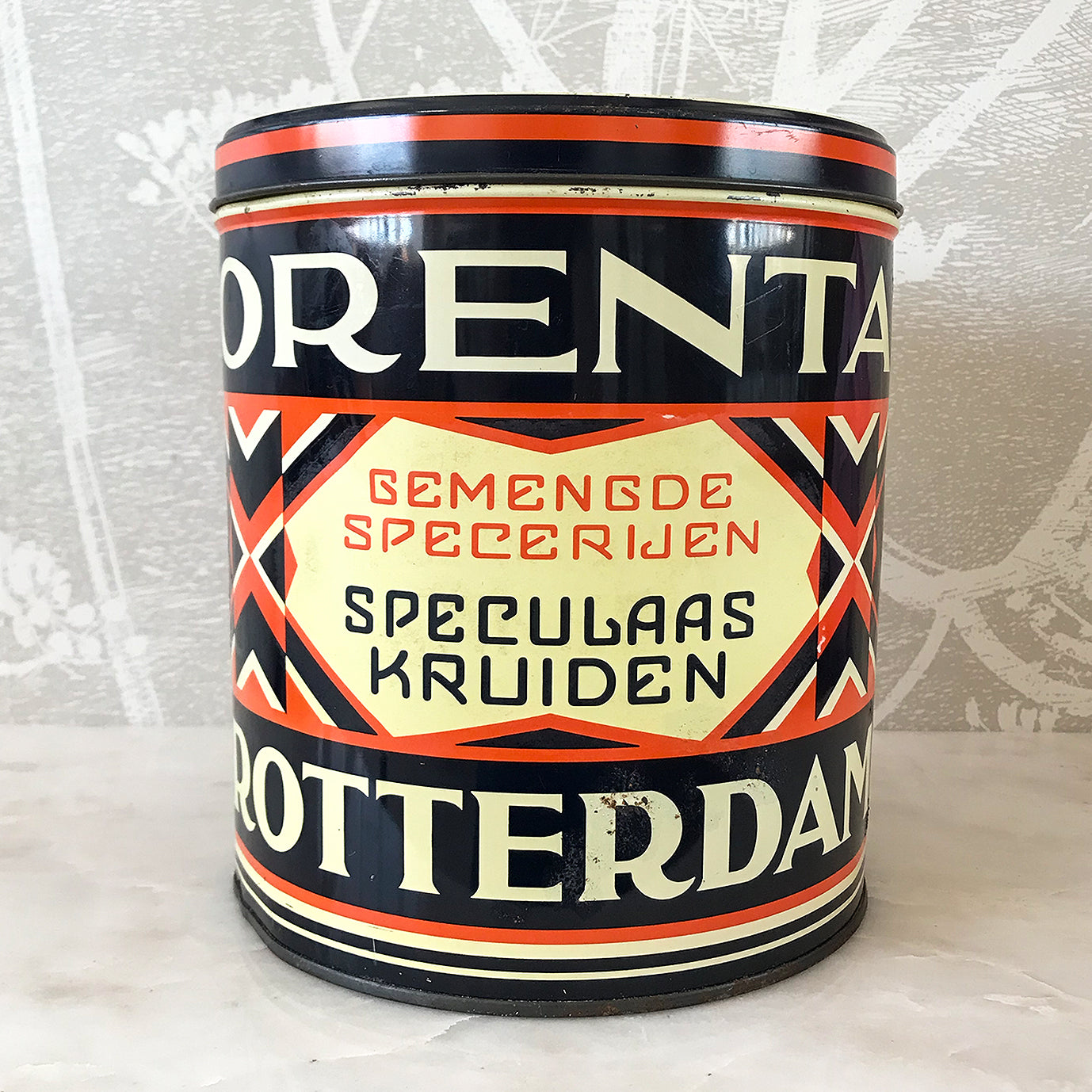 Large Vintage Dutch Spice Tin
