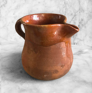 Rustic country table jug. Beautiful, honest form and a fantastic rich, red, earthy coulour - SHOP NOW - www.intovintage.co.uk