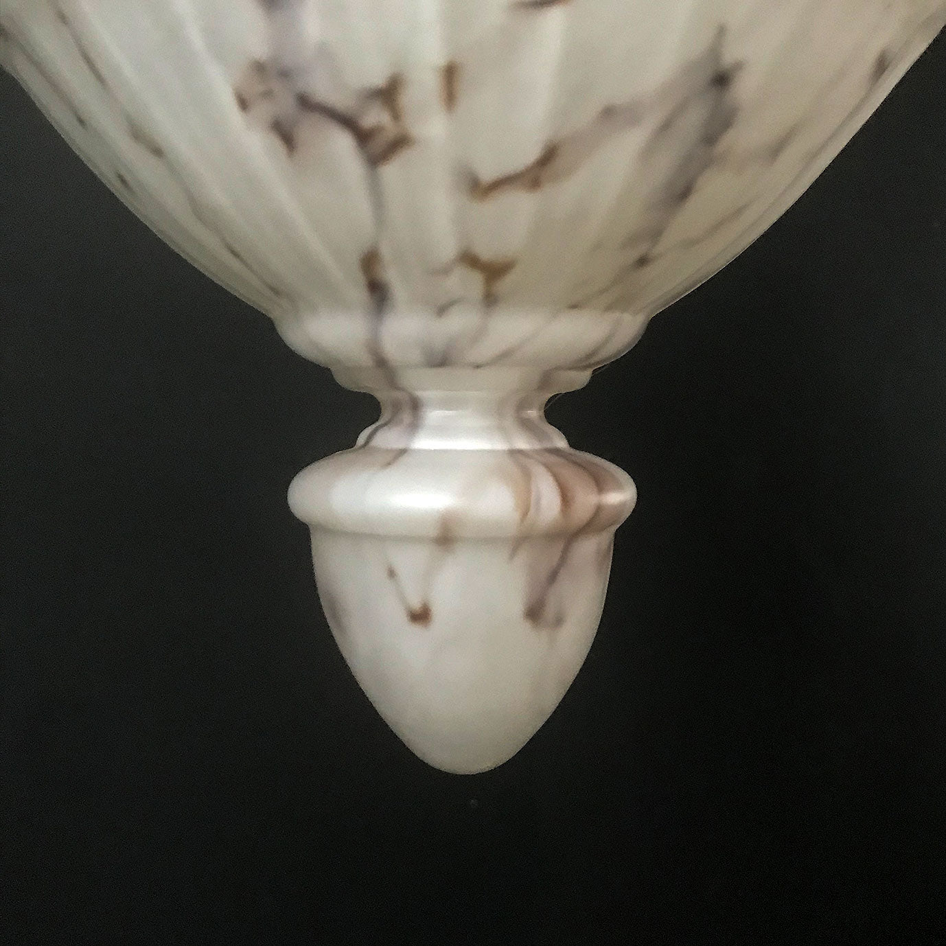 Edwardian Marbled Glass Light