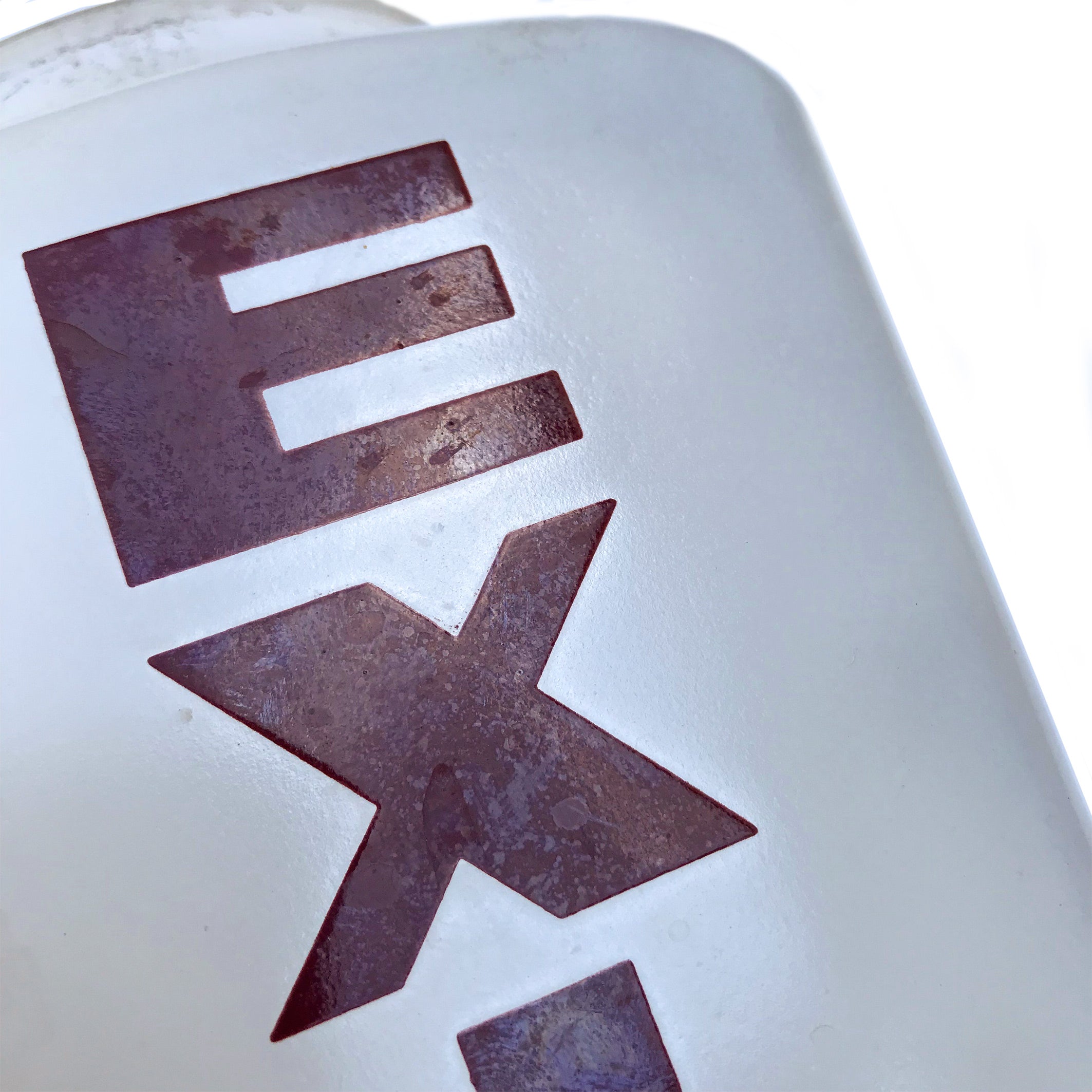 Vintage Cinema Glass EXIT Lampshade