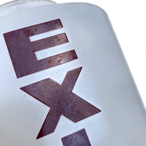 Vintage Cinema Glass EXIT Lampshade