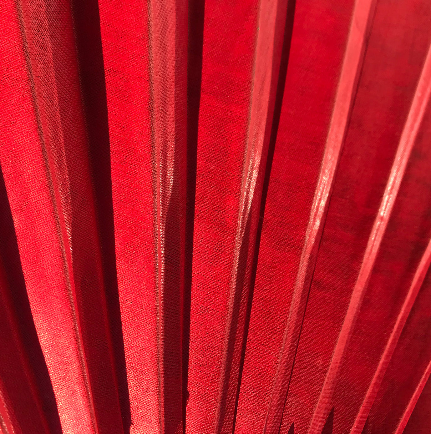 Beautiful, large vintage Victorian ladies fan. Covered in a beautiful silk flower pattern with brilliant red on the reverse - SHOP NOW - www.intovintage.co.uk