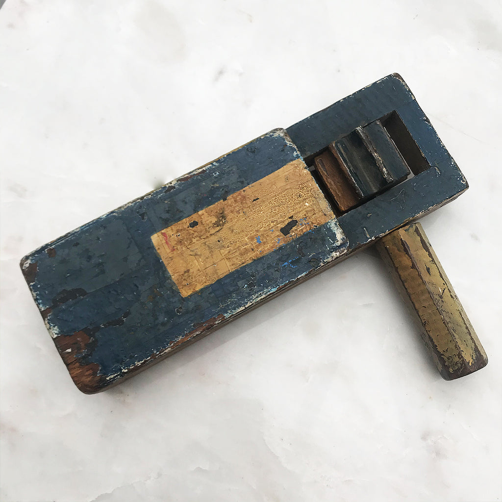 Vintage Scratch Built Football Clacker Rattle. Finished in a wonderfully aged paint finish with lots of match wear! Probably used to cheer on our local side Southend United (The Shrimpers!) - SHOP NOW - www.intovintage.co.uk