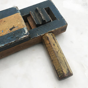 Vintage Scratch Built Football Clacker Rattle. Finished in a wonderfully aged paint finish with lots of match wear! Probably used to cheer on our local side Southend United (The Shrimpers!) - SHOP NOW - www.intovintage.co.uk