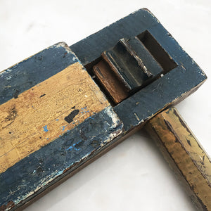Vintage Scratch Built Football Clacker Rattle. Finished in a wonderfully aged paint finish with lots of match wear! Probably used to cheer on our local side Southend United (The Shrimpers!) - SHOP NOW - www.intovintage.co.uk