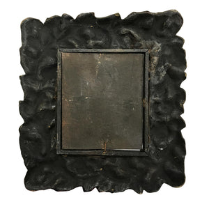 Antique Paper Mache Frame. A 'wood like' paper mache frame, which uses a beautiful embossed style decoration of entwining leaves - SHOP NOW - www.intovintage.co.uk