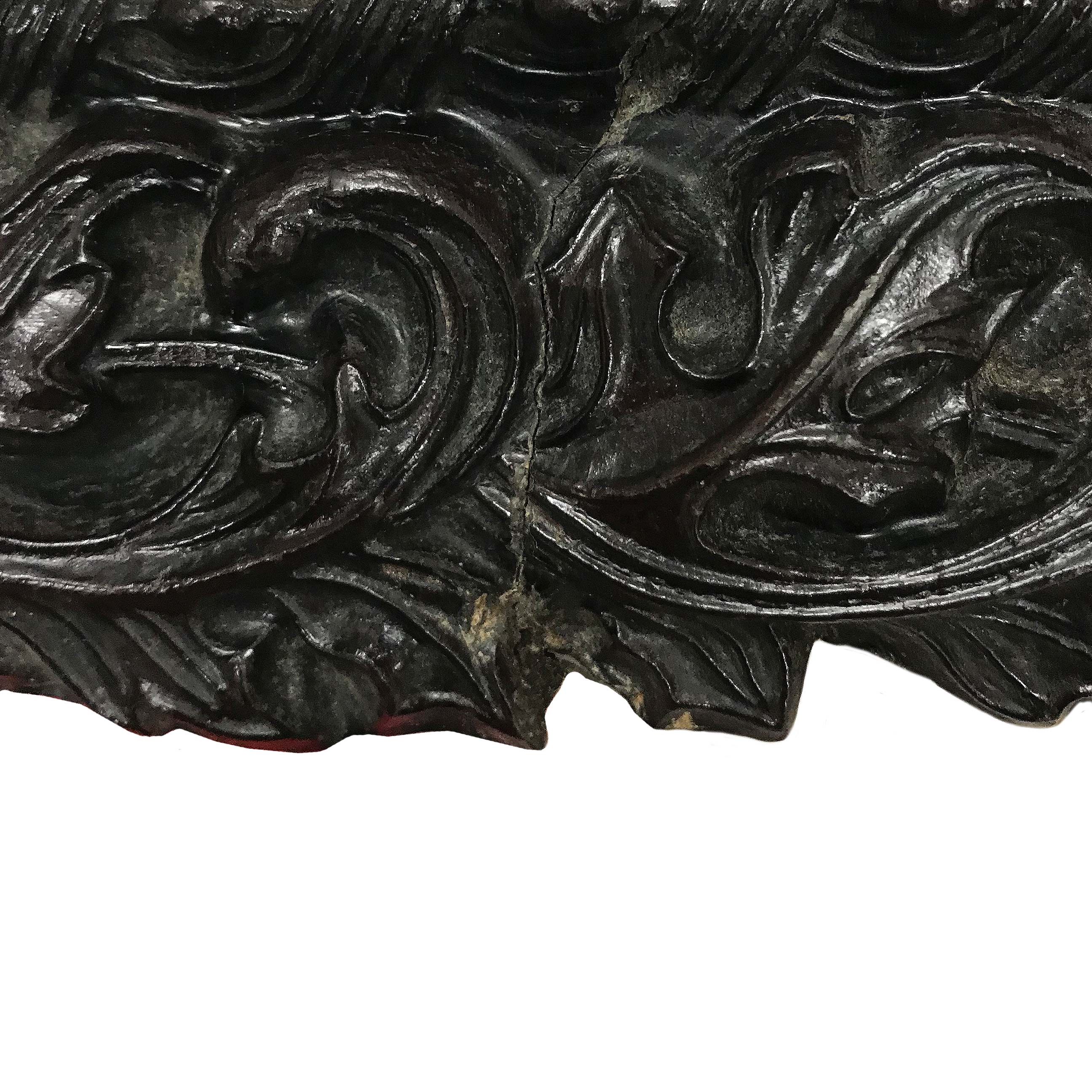 Antique Paper Mache Frame. A 'wood like' paper mache frame, which uses a beautiful embossed style decoration of entwining leaves - SHOP NOW - www.intovintage.co.uk