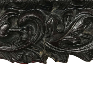 Antique Paper Mache Frame. A 'wood like' paper mache frame, which uses a beautiful embossed style decoration of entwining leaves - SHOP NOW - www.intovintage.co.uk