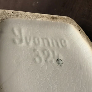 Pair of vintage 'Yvonne' French storage jars - SHOP NOW - www.intovintage.co.uk