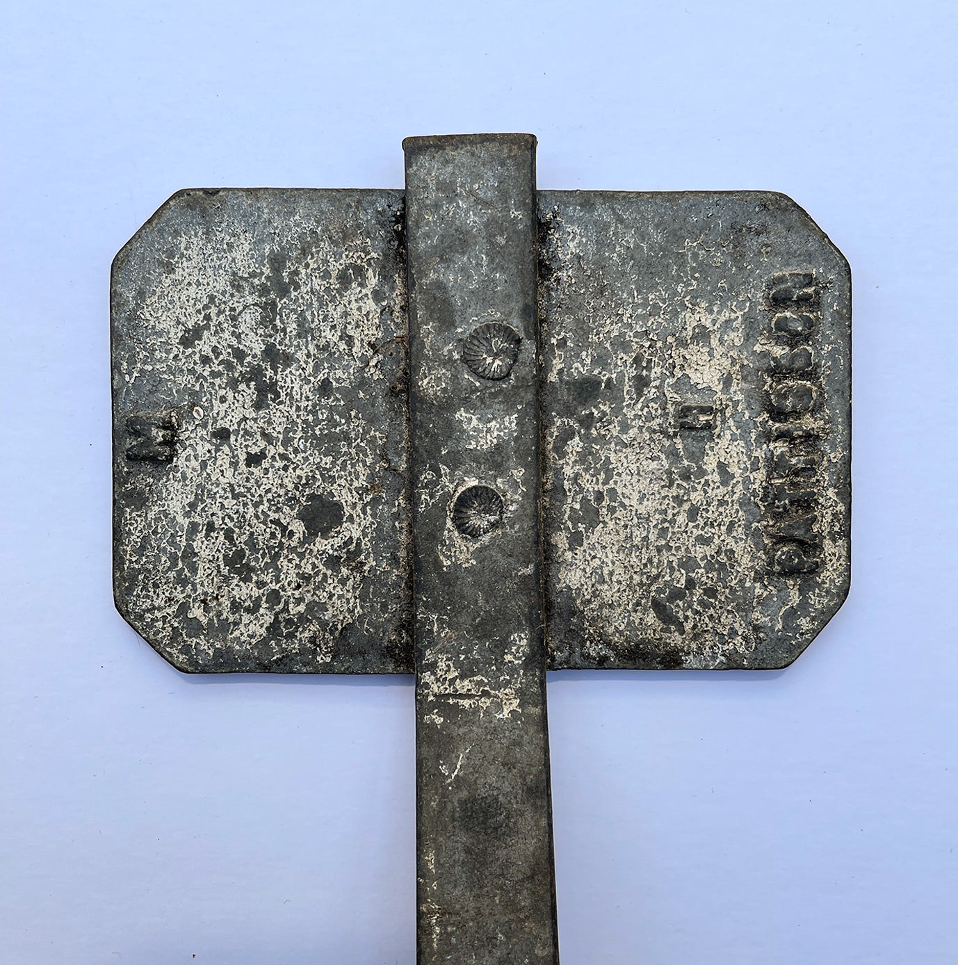 A quality shaped heavy cast galvanised sign reading ‘Ground Under Repair’ survives from the early to middle part of the twentieth century. It more than likely came from a golf course. The perfect gift for the avid gardener - SHOP NOW - www.intovintage.co.uk
