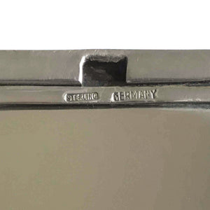 A German Silver Powder Box & Mirror