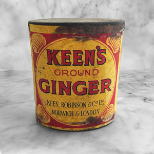 Small Vintage unopened Keen's Genuine Ground Ginger Tin from Keen, Robinson & Co Ltd, Norwich and London.  - SHOP NOW - www.intovintage.co.uk