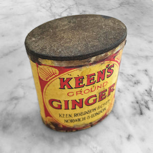 Small Vintage unopened Keen's Genuine Ground Ginger Tin from Keen, Robinson & Co Ltd, Norwich and London.  - SHOP NOW - www.intovintage.co.uk