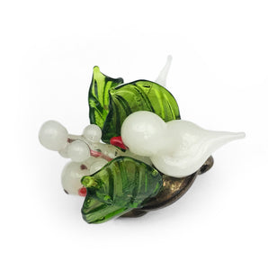 Vintage Italian hand made blown glass ear clips - SHOP NOW - www.intovintage.co.uk