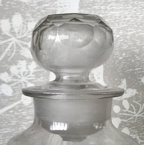 Vintage Clear Apothecary Bottle with an original paper label from Hedley E. Dwelly, High-Class Drug Stores, 41, Acton Lane, Harlesden. N.W. London - SHOP NOW - www.intovintage.co.uk