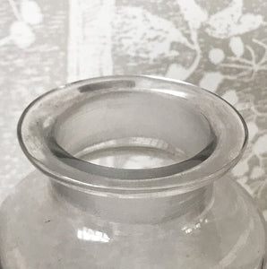 Vintage Clear Apothecary Bottle with an original paper label from Hedley E. Dwelly, High-Class Drug Stores, 41, Acton Lane, Harlesden. N.W. London - SHOP NOW - www.intovintage.co.uk