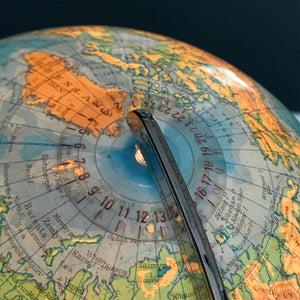 Cool Vintage Illuminated Columbus Globe by German company Paul Oestergaard of Berlin and Stuttgart - SHOP NOW - www.intovintage.co.uk