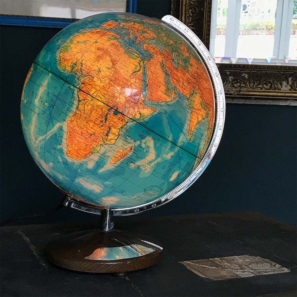 Cool Vintage Illuminated Columbus Globe by German company Paul Oestergaard of Berlin and Stuttgart - SHOP NOW - www.intovintage.co.uk