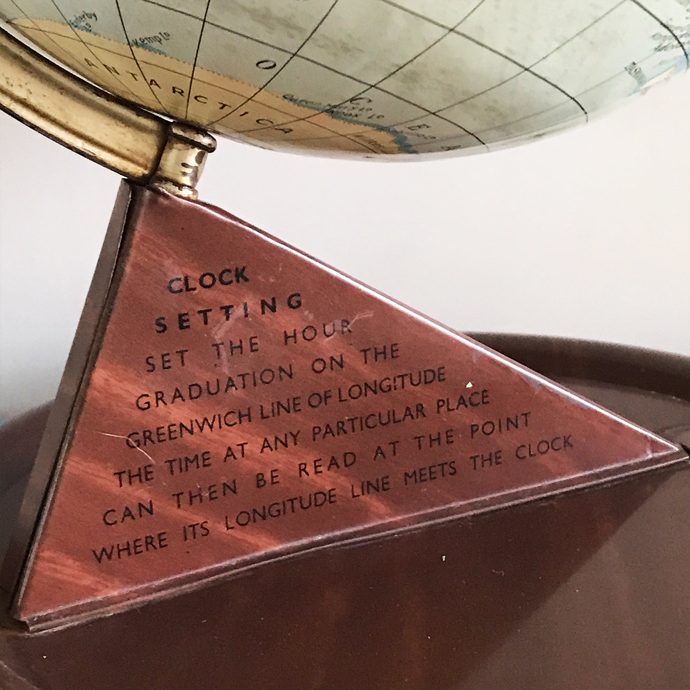 Vintage Chad Valley Tin Globe. Marked Chad Valley, and shows the Royal Warrant on the base. I lovely little item for display - SHOP NOW - www.intovintage.co.uk