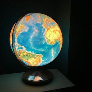 Vintage German Illuminated Columbus Globe