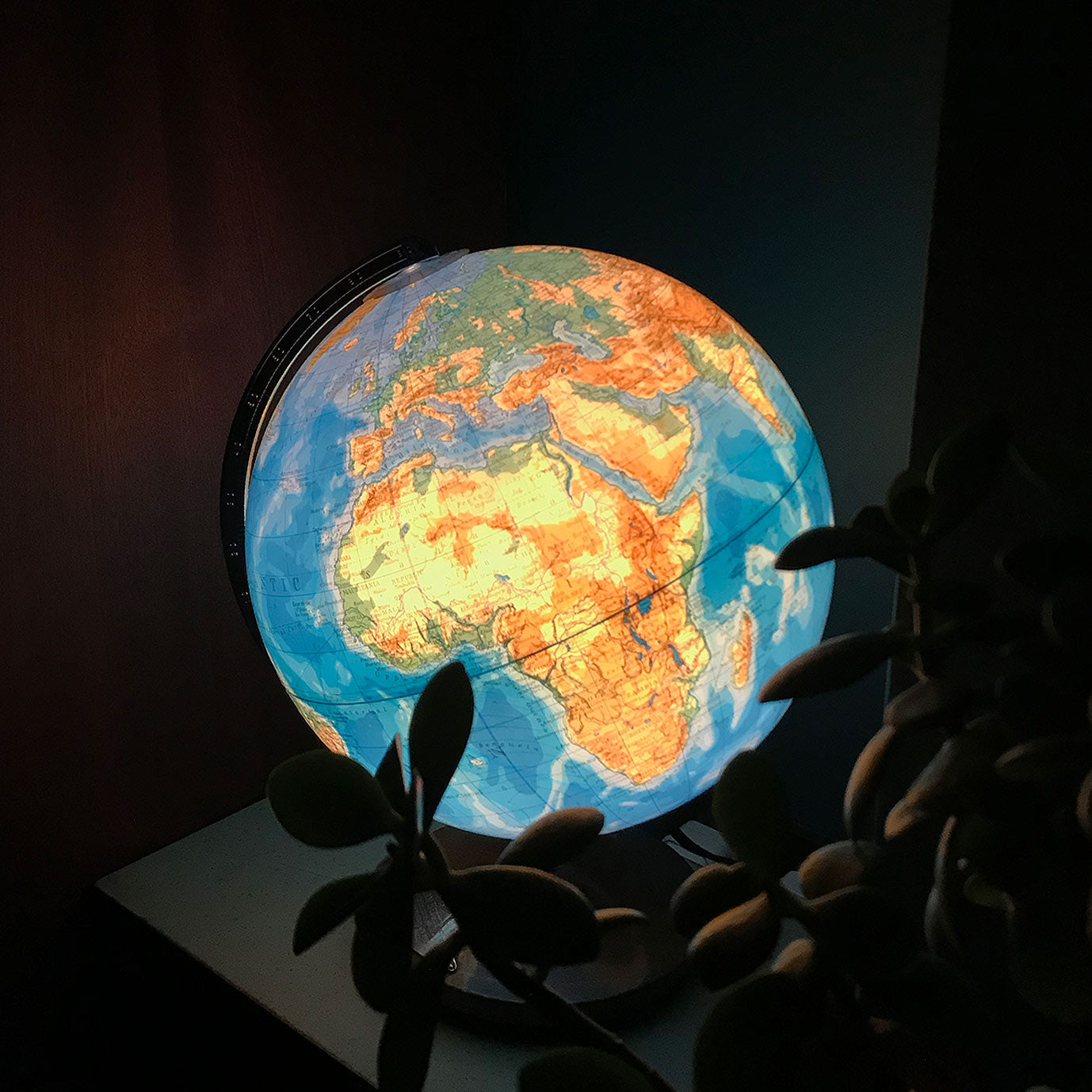 Vintage German Illuminated Columbus Globe
