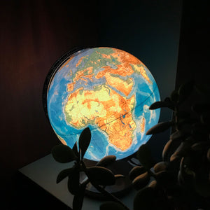 Vintage German Illuminated Columbus Globe