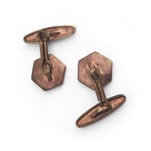 1930's Green Deco Cuff Links. Find this and other Smart Vintage items at Intovintage.co.uk.