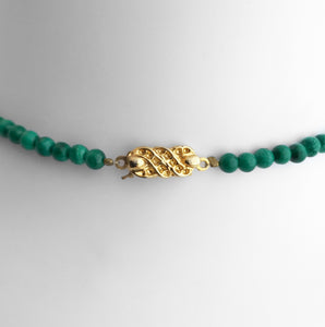 Vintage Malachite Necklace. Find this and other Vintage jewellery for sale at Intovintage.co.uk. Into Vintage