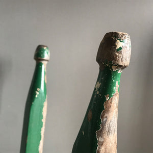 Good looking Vintage Painted Stool. Fantastic age age related wear and patina yet still totally solid. The green paint has worn and chipped away giving the stool that bang on look - SHOP NOW - www.intovintage.co.uk