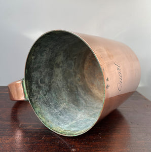 An original mid 20th Century, 1 Quart British Royal Navy Rum or Grog Cup in great condition. With the Queen Elizabeth 'ER' mark over the numeral '6' to the rim. The word 'Quart' is in a script typeface and is positioned central to the cup's height - SHOP NOW - www.intovintage.co.uk