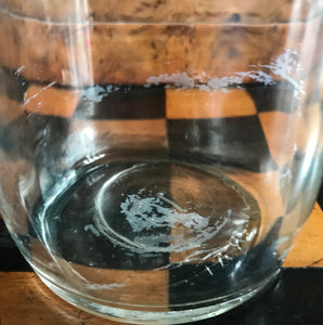 Vintage Clear Apothecary Bottle with an original paper label from Hedley E. Dwelly, High-Class Drug Stores, 41, Acton Lane, Harlesden. N.W. - SHOP NOW - www.intovintage.co.uk