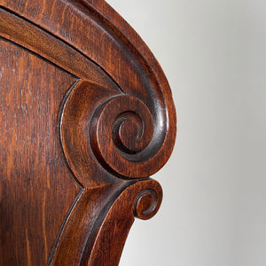 A fine Pair of Victorian Oak Hall Chairs