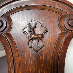 A fine Pair of Victorian Oak Hall Chairs