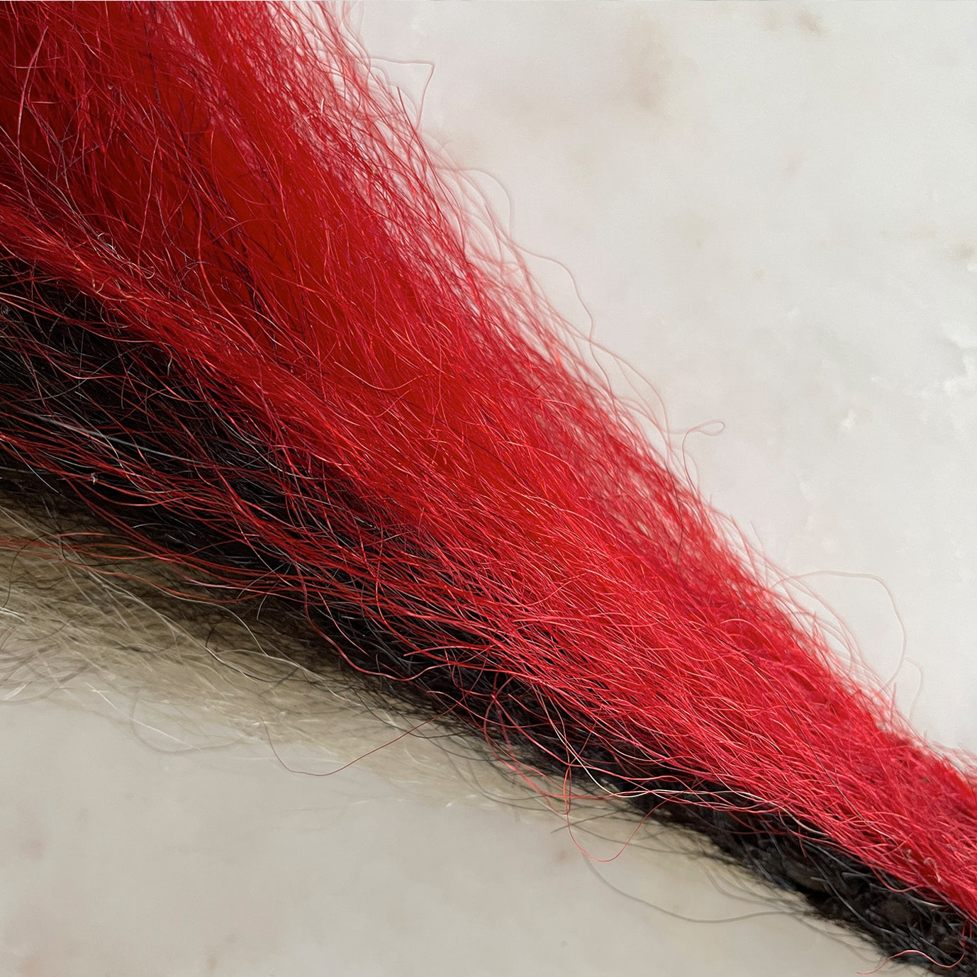 Antique Military Horse Hair Plume. Made from coloured horse hair, it has a metal final with an old metal clip fastener that can be used to hang it from a key or anything else you fancy - SHOP NOW - www.intovintage.co.uk