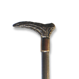 Silver & Gold Hunting Horse on Crop Stick/tie Pin