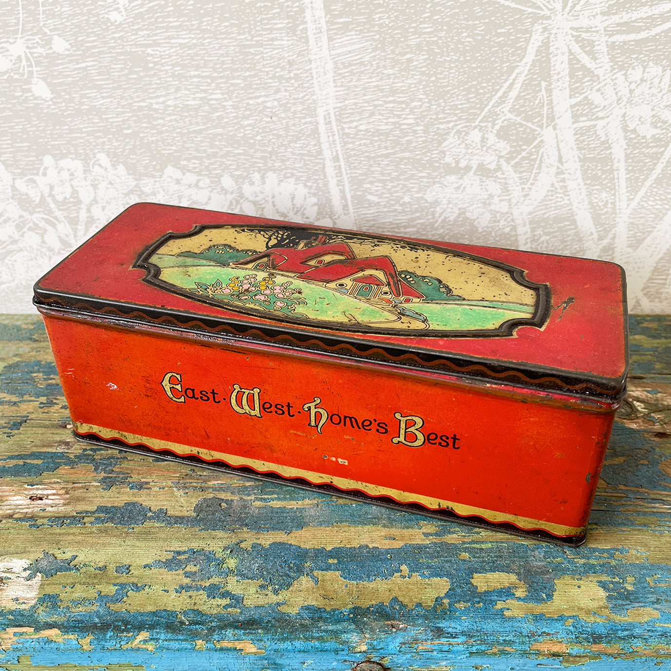 An Vintage East West Home's Best-Vintage Biscuit Tin by CWS - intovintage.co.uk