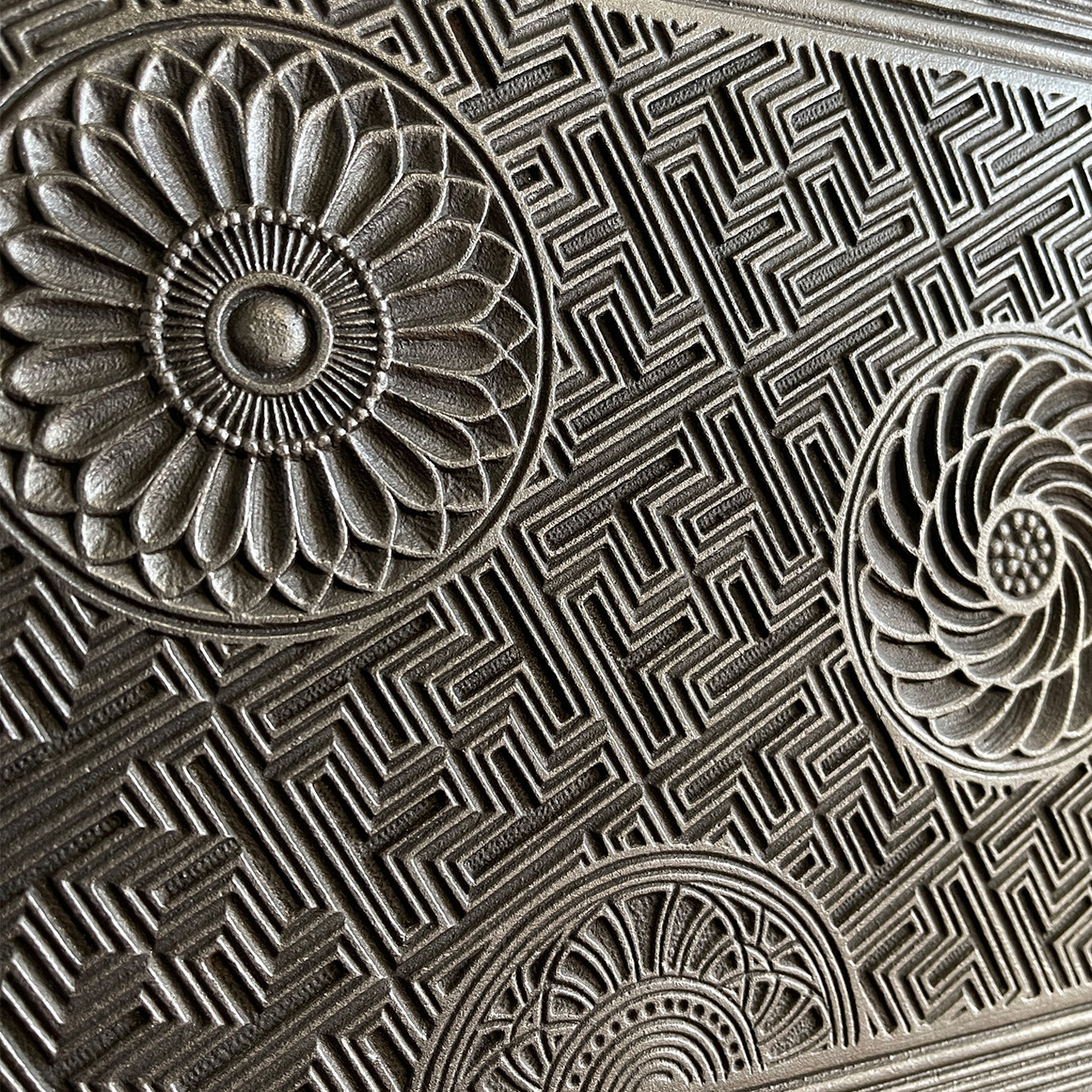 An Arts & Crafts Cast Iron Fireplace Insert, circa 1873, by the renowned Aesthetic Architect Thomas Jeckyll. The design sees finely cast rosettes of butterflies, bees and stylised floral designs on top of a reeded background. Designed for Barnard, Bishop & Barnards foundry of Norwich - SHOP NOW - www.intovintage.co.uk