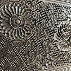An Arts & Crafts Cast Iron Fireplace Insert, circa 1873, by the renowned Aesthetic Architect Thomas Jeckyll. The design sees finely cast rosettes of butterflies, bees and stylised floral designs on top of a reeded background. Designed for Barnard, Bishop & Barnards foundry of Norwich - SHOP NOW - www.intovintage.co.uk