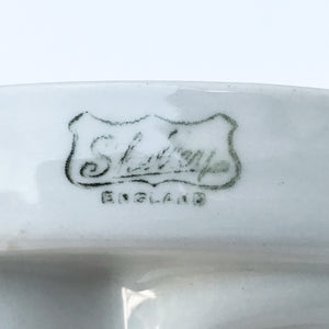 Vintage Shelly ceramic blamange or jelly mould with makers mark on the rim