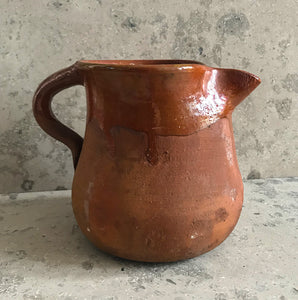 Rustic country table jug. Beautiful, honest form and a fantastic rich, red, earthy coulour - SHOP NOW - www.intovintage.co.uk
