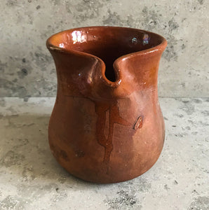 Rustic country table jug. Beautiful, honest form and a fantastic rich, red, earthy coulour - SHOP NOW - www.intovintage.co.uk