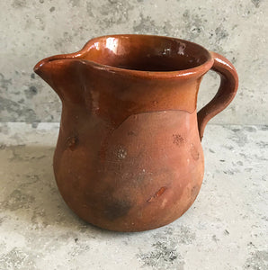 Rustic country table jug. Beautiful, honest form and a fantastic rich, red, earthy coulour - SHOP NOW - www.intovintage.co.uk