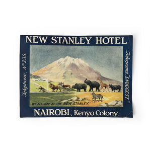 Vintage Kenyan, New Stanley Hotel luggage label. In great condition - SHOP NOW - www.intovintage.co.uk