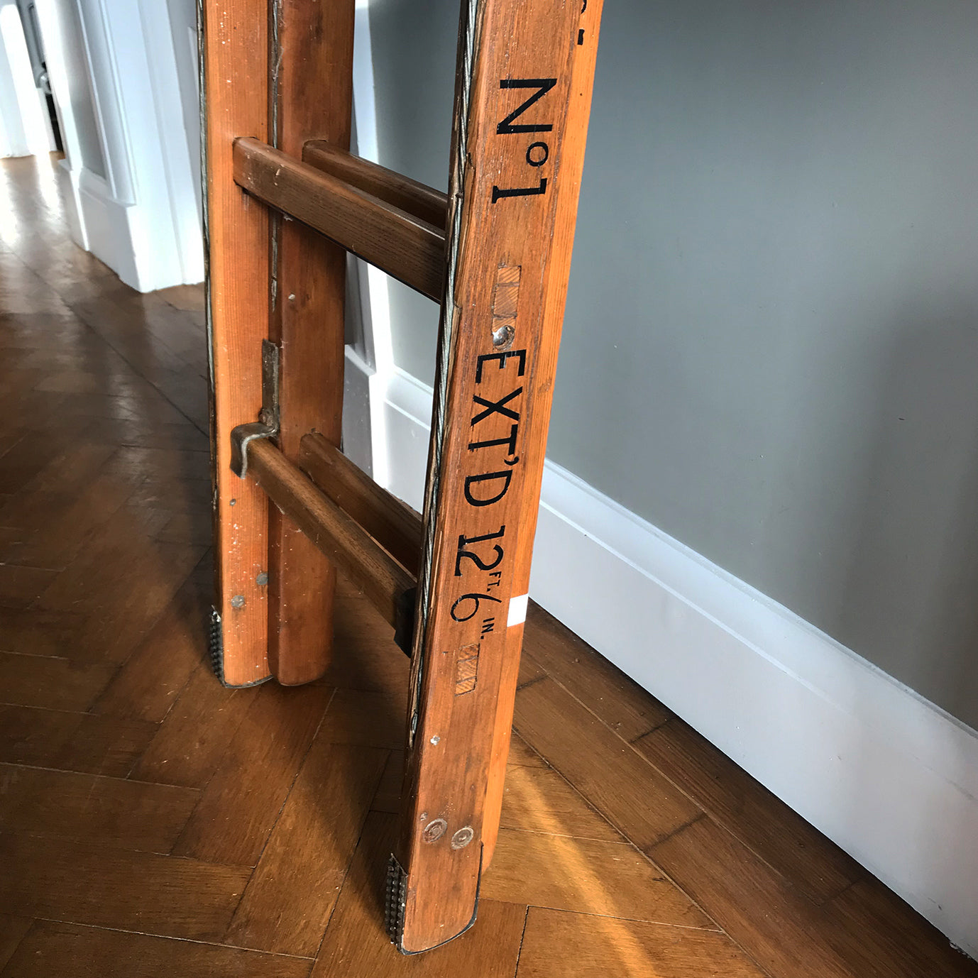 Vintage Army Wooden Ladder