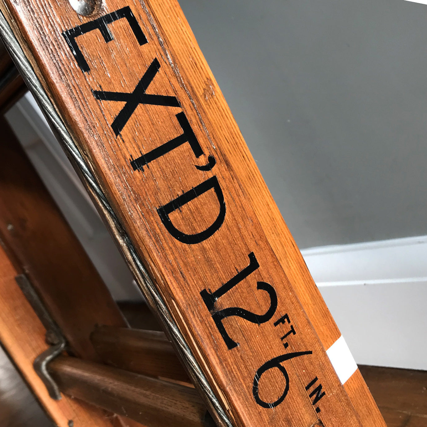 Vintage Army extendable Wooden Ladder - SHOP NOW - www.intovintage.co.uk 