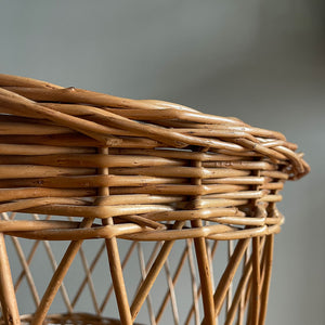 A very large and nice looking Vintage Willow Wicker Basket. Good colour and construction ideal for shoes near the front door or the laundry!  - SHOP NOW - www.intovintage.co.uk